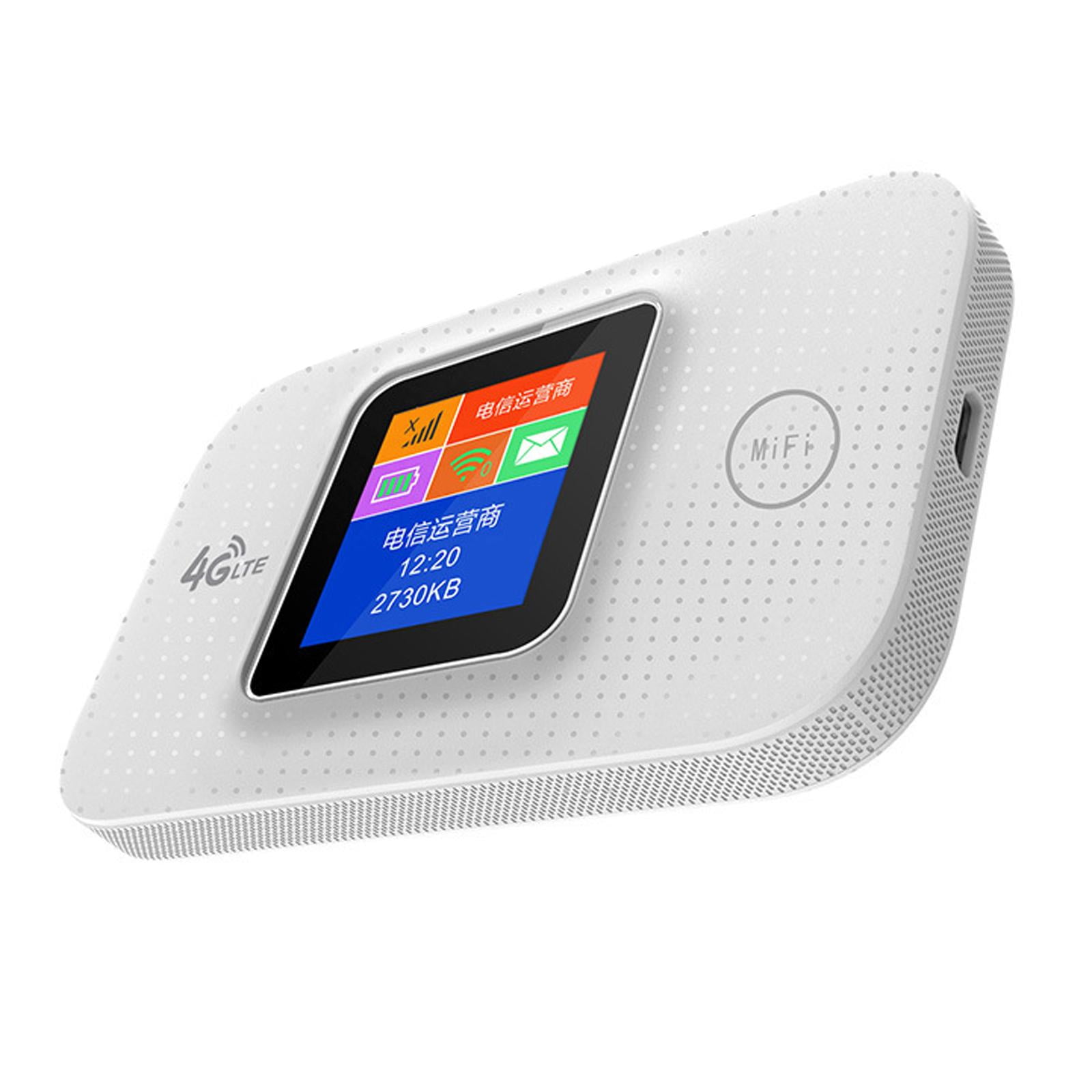 LeeQinersw 4G WiFi Router Internet Router Devices led Screen Tool Pocket Mini with Sim Card
