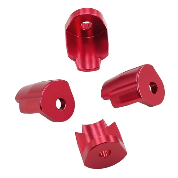 LeeQinersw 4Pcs Shock Absorber Cap Aluminum for 1/14 RC Car Simple Assembly Red