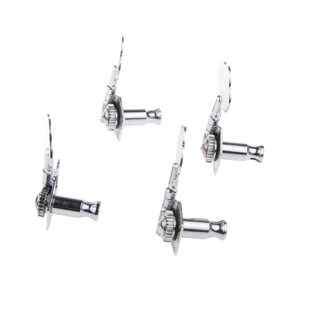 LeeQinersw 4R Bass Guitar Machine Heads Tuners Tuning Pegs Set for 4 String Jazz P Bass