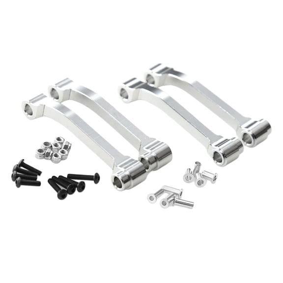 LeeQinersw 4x Aluminum Alloy 56mm Arm /14 Tractor Truck Series 56301 56302 56303 56304 56306 56309 56310 56314 56316 56319 56322 56325 - Silver
