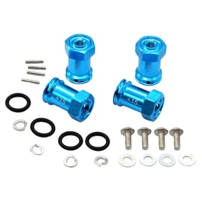 LeeQinersw 4x Aluminum Alloy Hex Adapter for per per per traxxas Mini E-Revo 1/16 RC Model Car Blue