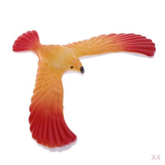 LeeQinersw 4x DIY Balance Eagle Model Exploring Barycenter Physics Educational Random Color