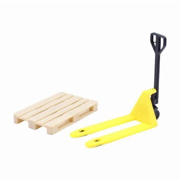 LeeQinersw 4xDollhouse Miniature Forklift and Pallet 1/12 for Sandtable Dollhouse Outdoor