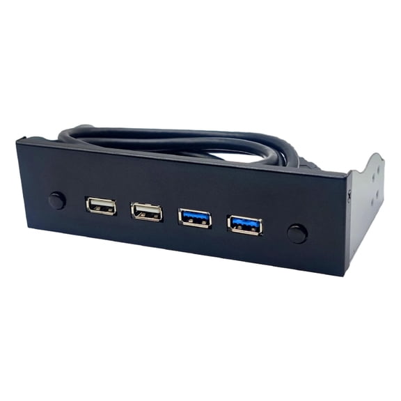 LeeQinersw 5.25 Inch Front Panel USB Hub High Speed for PC Computer Case Computer Expansion