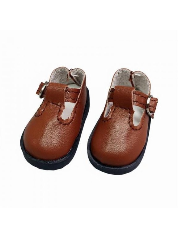 5 Pairs of Shoes for BJD Dolls, 30cm, with Strap, Low Heel, Miniature Shoe Model 6 Pcs