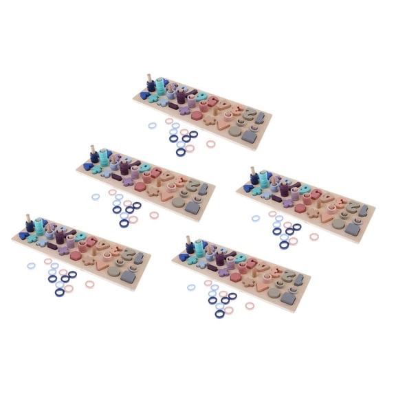 LeeQinersw 5 Set Children's Number Matching Toy Educational Development Recognition Toy