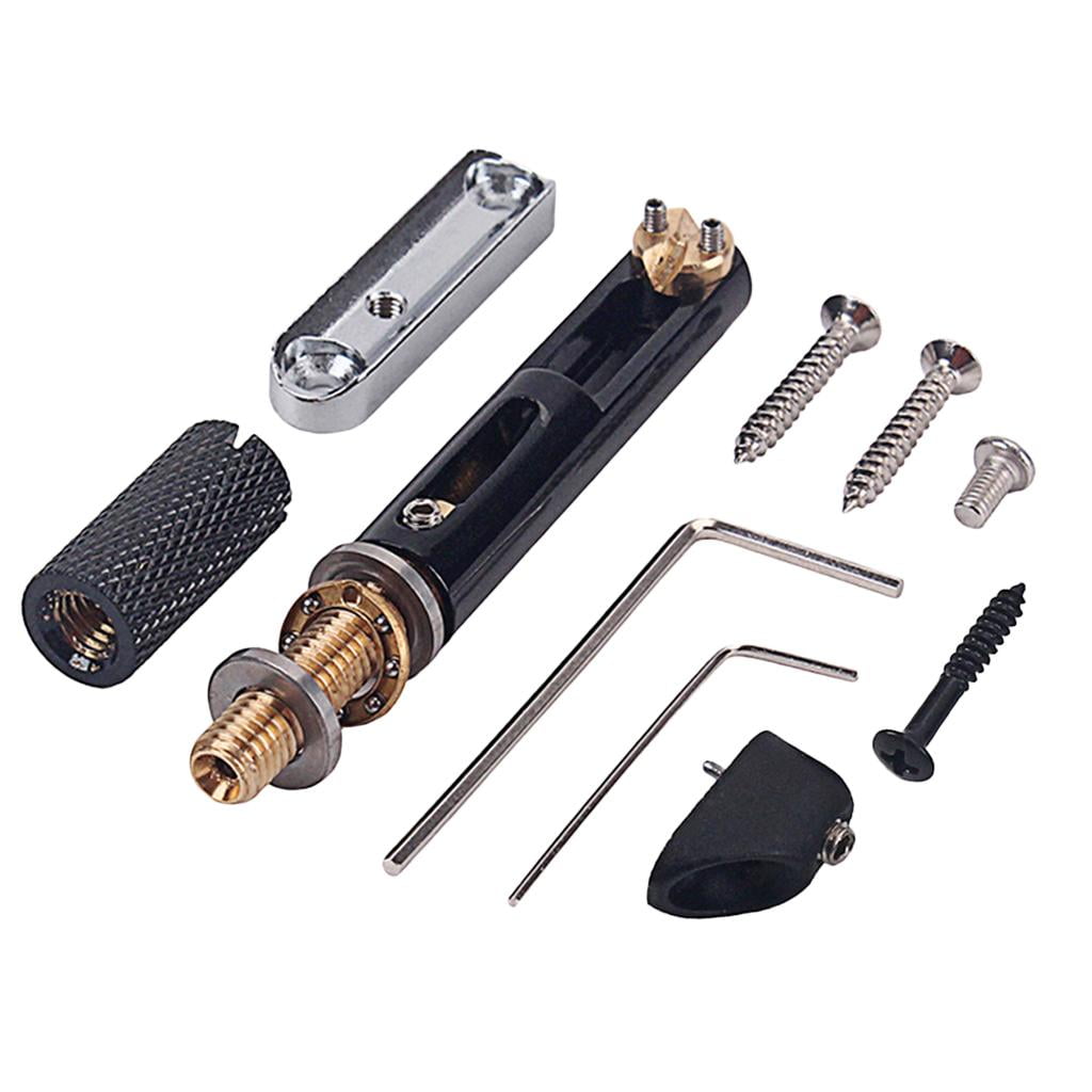LeeQinersw 5 Strings Electric Guitar Bridge Set with Wrench Screws Guitar Bridge Base Parts