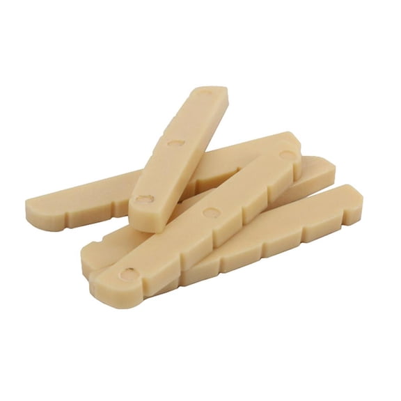 LeeQinersw 5 X Plastic Guitar Saddle Guitars Bridge Saddles For 6 String ST Electric Guitar