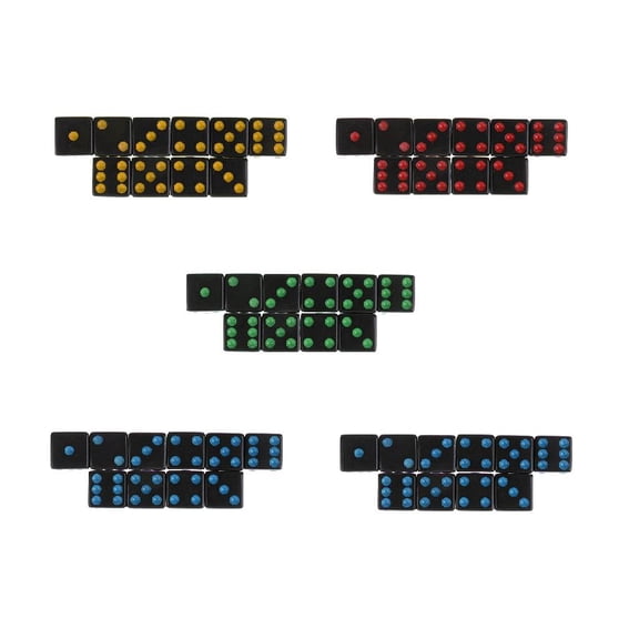 LeeQinersw 50pcs/pack Six Sided Square Opaque D6 16mm Standard Dice Die Game Props
