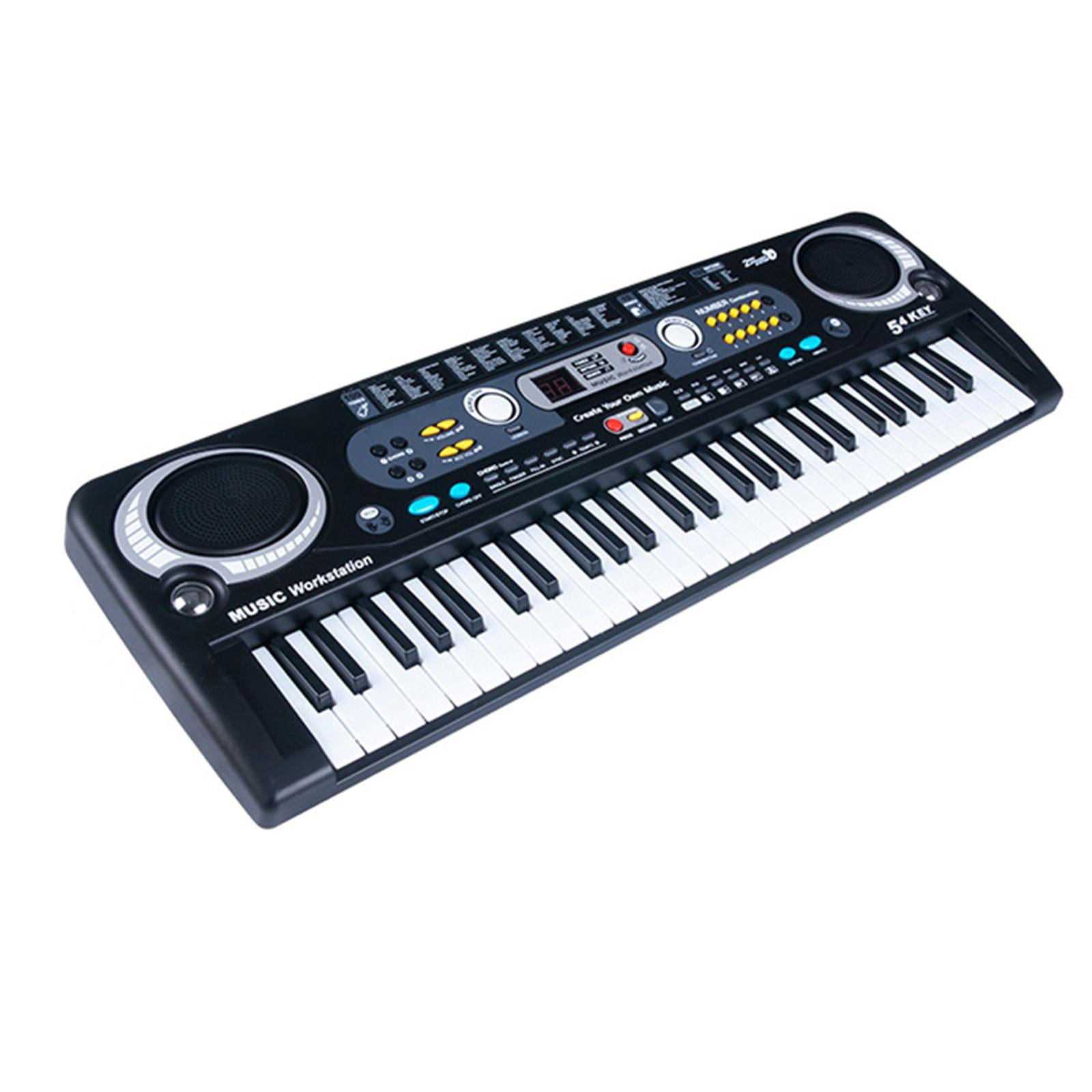 LeeQinersw 54 Key Piano Keyboard with Headphone Jack, Animal Sound, 100 Rhythms, 10 Songs, USB Cable