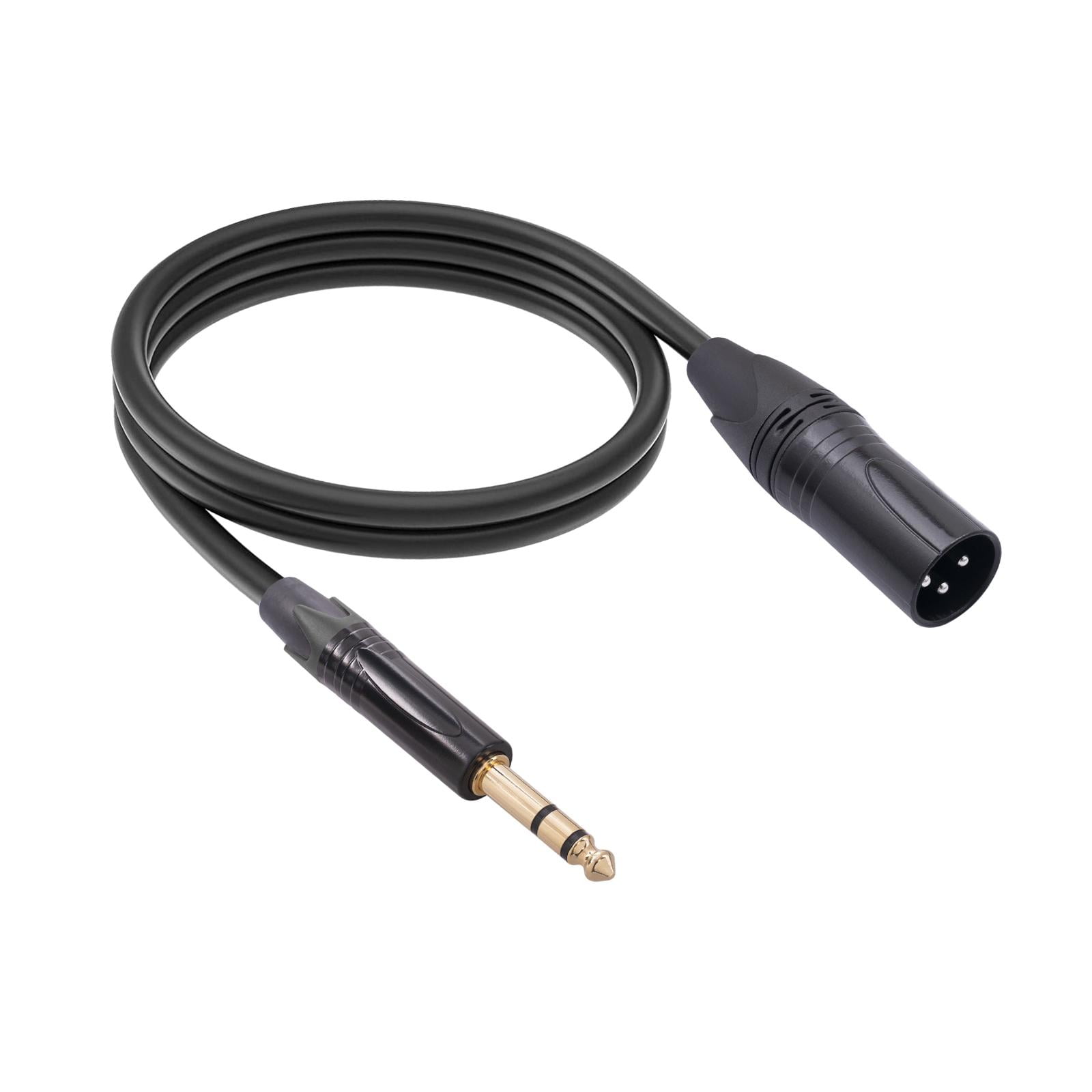 LeeQinersw 6.35 to XLR Audio Cable 6.35mm TRS Stereo Jack Mic AUX Cord Digital Cameras 6.35 10M