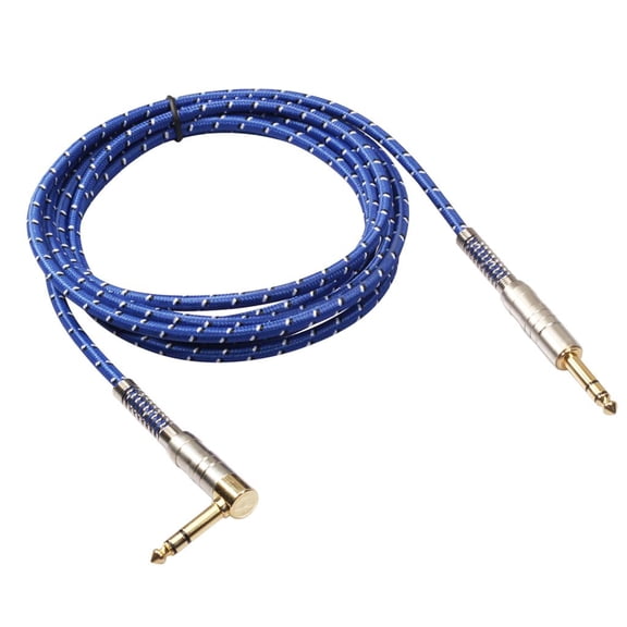LeeQinersw 6.35mm Jack 1/4'' TRS Cable Unbalanced Guitar Patch Cords/Instrument Cable Male 3 Meters