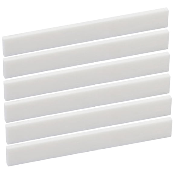 LeeQinersw 6 PCS GUITAR BUFFALO BONE SADDLE BLANKS for Handmade Guitar Luthier Material