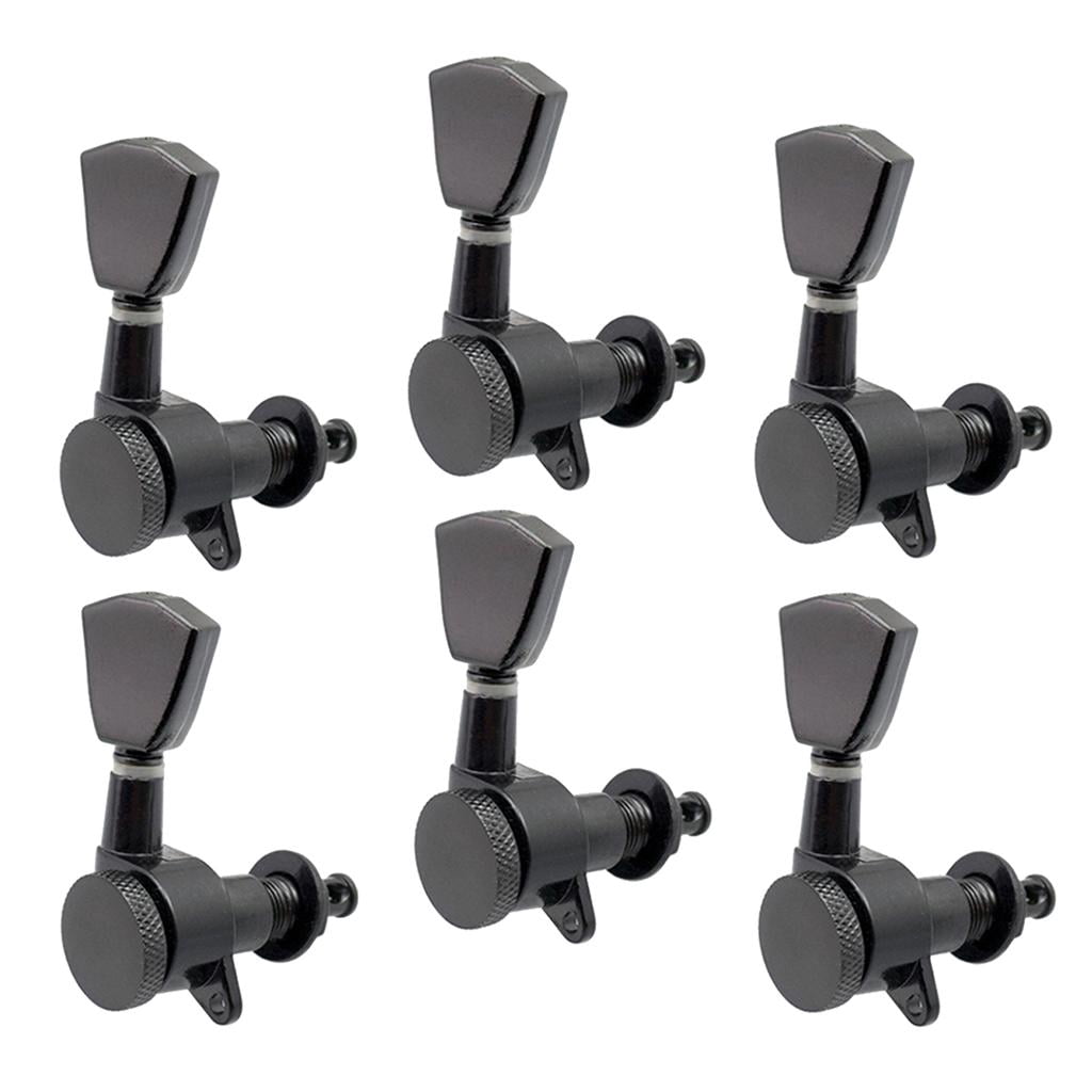 LeeQinersw 6 Pcs 6R Sealed Electric Guitar Tuning Pegs Keys Machine Head Tuners for
