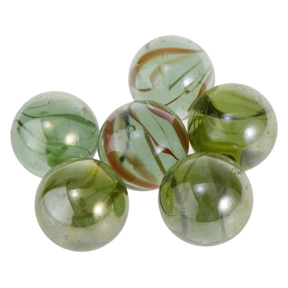 LeeQinersw 6 Pcs Marbles Transparent Glass Package Diy Crafts Decorative Aquarium Vase 35mm