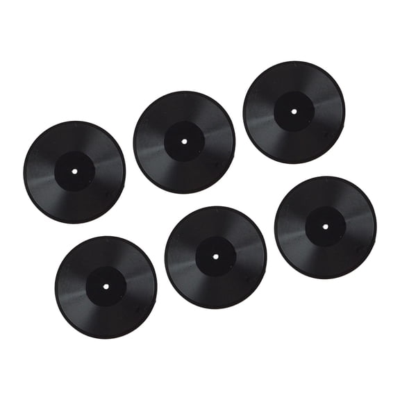 LeeQinersw 6 Pieces :6 Dollhouse Miniature Records Model Pretend Play Recorders Player for Black
