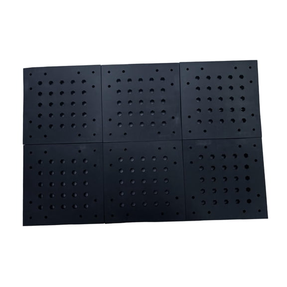 LeeQinersw 6 Pieces Baseplate Building Plate Black Hobby DIY Model Board Frame Model Making Style C