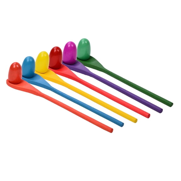 LeeQinersw 6 Pieces Egg Spoon Race Favors Toys Field Day Perception Garden Outdoor Toys for
