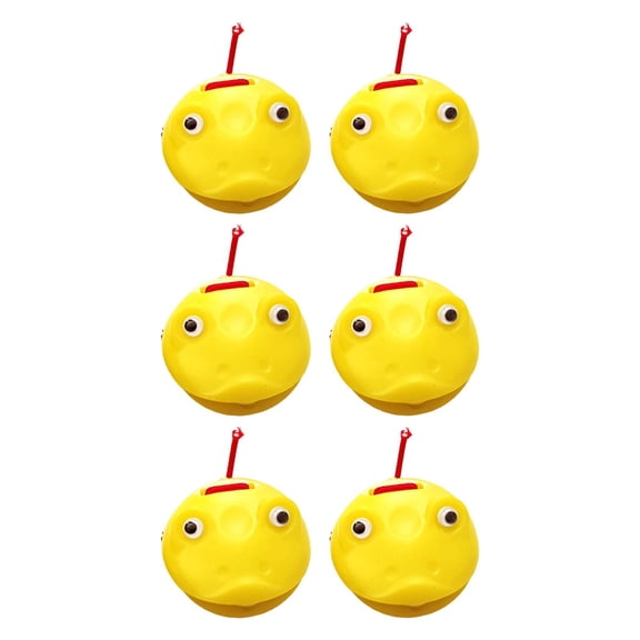 LeeQinersw 6 Pieces Mini Castanet Musical Castanets Percussion Instrument Clap Board Rhythm Yellow