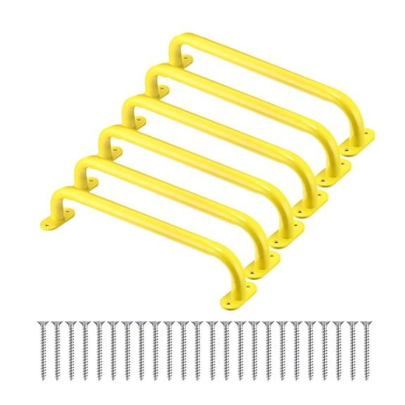 LeeQinersw 6 Pieces Playground Handles Swing Set Hardware Non Slip Easy Installation Hand Grips Playset Handles for Treehouse Jungle Gym