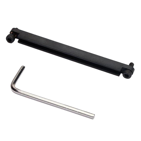 LeeQinersw 6 String Guitar Adjustable Saddle Rail Repair Spare Parts Old Broken Accessories black