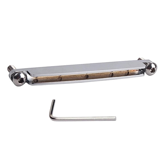 LeeQinersw 6 String Guitar Adjustable Saddle Rail Repair Spare Parts Old Broken Accessories silver