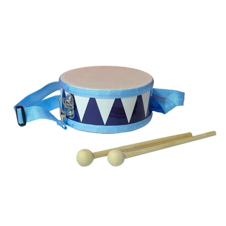 LeeQinersw 6 inch Snare Drum Portable Percussion Instrument for Beginners Kids Children Blue