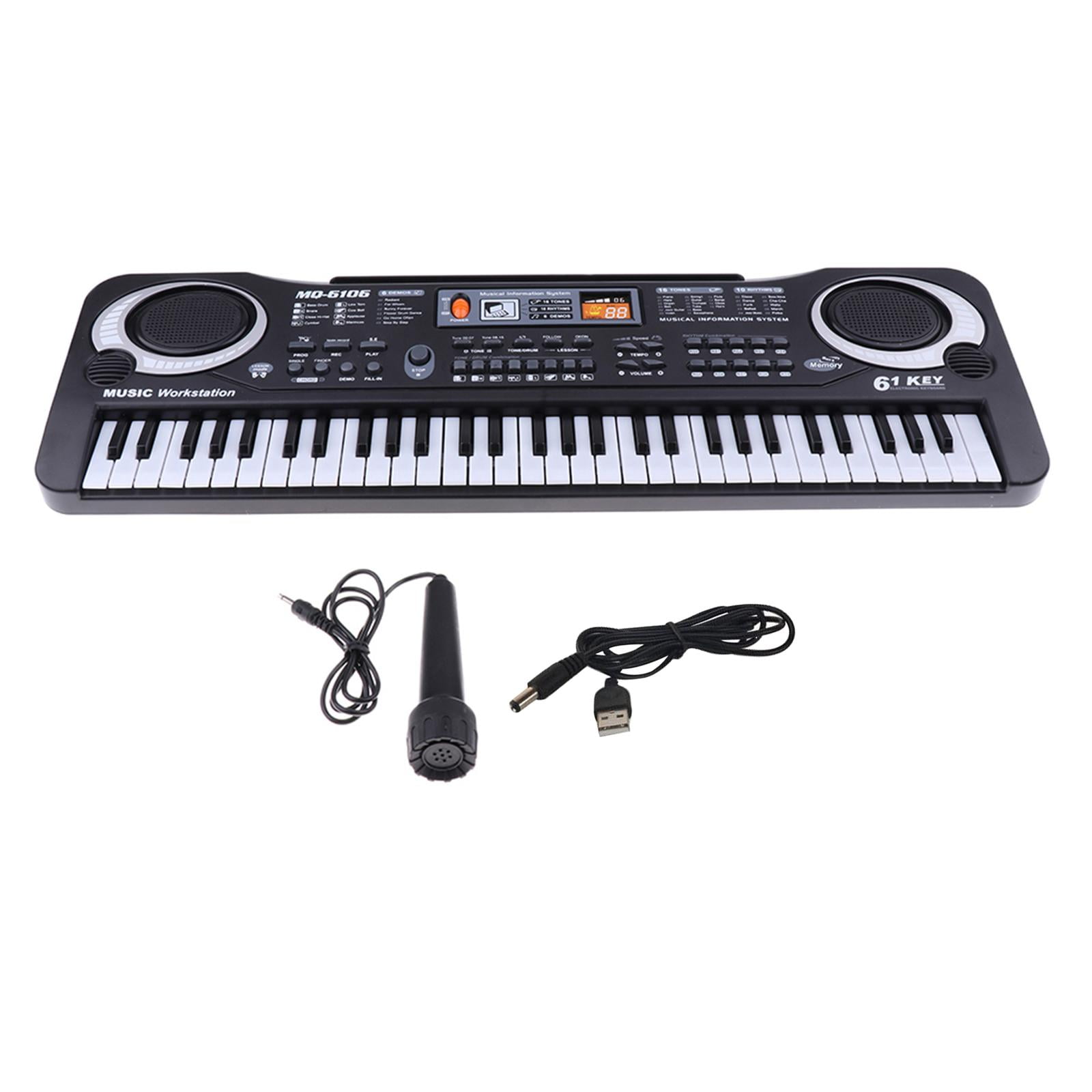 LeeQinersw 61 Keys Digital Music Electronic Keyboard Key Board Electric Piano Children Kids