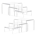 thumbnail image 1 of LeeQinersw 6Pcs Acrylic Display Riser Elevated Display Rack Transparent Clear Acrylic Riser, 1 of 7