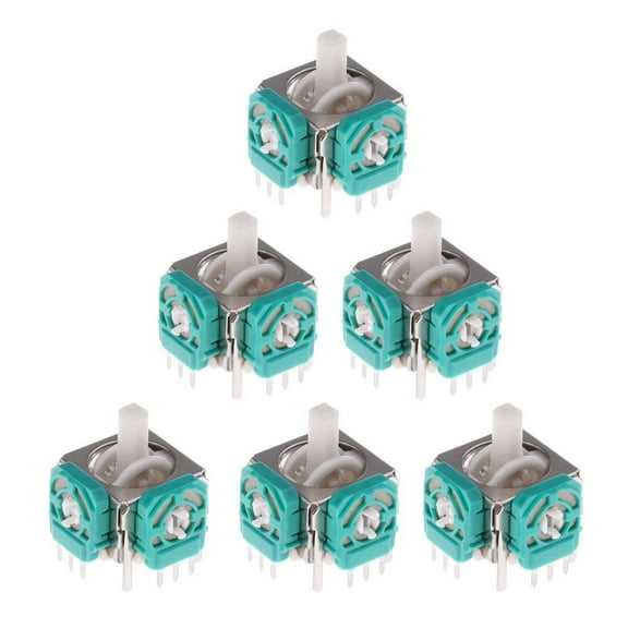 LeeQinersw 6Pcs Analog Stick Joystick For GameCube NGC Controller Video Game Accessories
