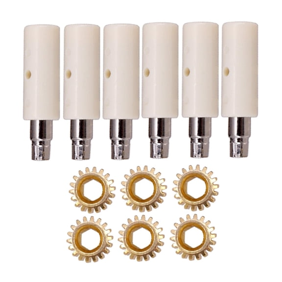 LeeQinersw 6Pcs Guitar Tuning Pegs Tuners Machine Heads Gear and Pins Parts Style1