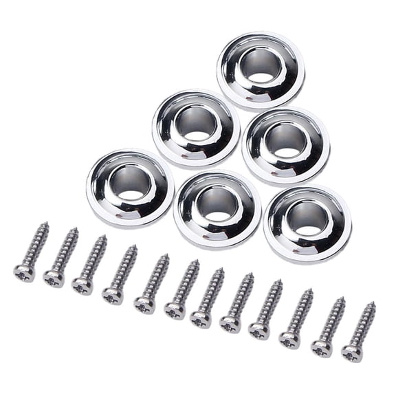 LeeQinersw 6Pcs guitar Machine Head Tuning Peg Conversion Bushings Adapter Ferrules 8mm