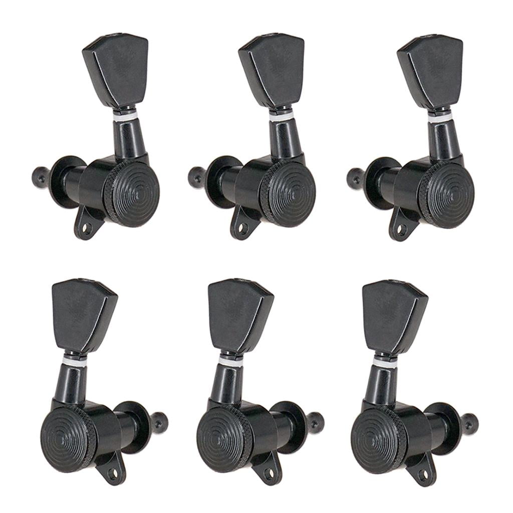 LeeQinersw 6pcs/pack Guitar Tuning Pegs Tuners Machine Heads 3x3 Locking Tuning Keys 3L3R