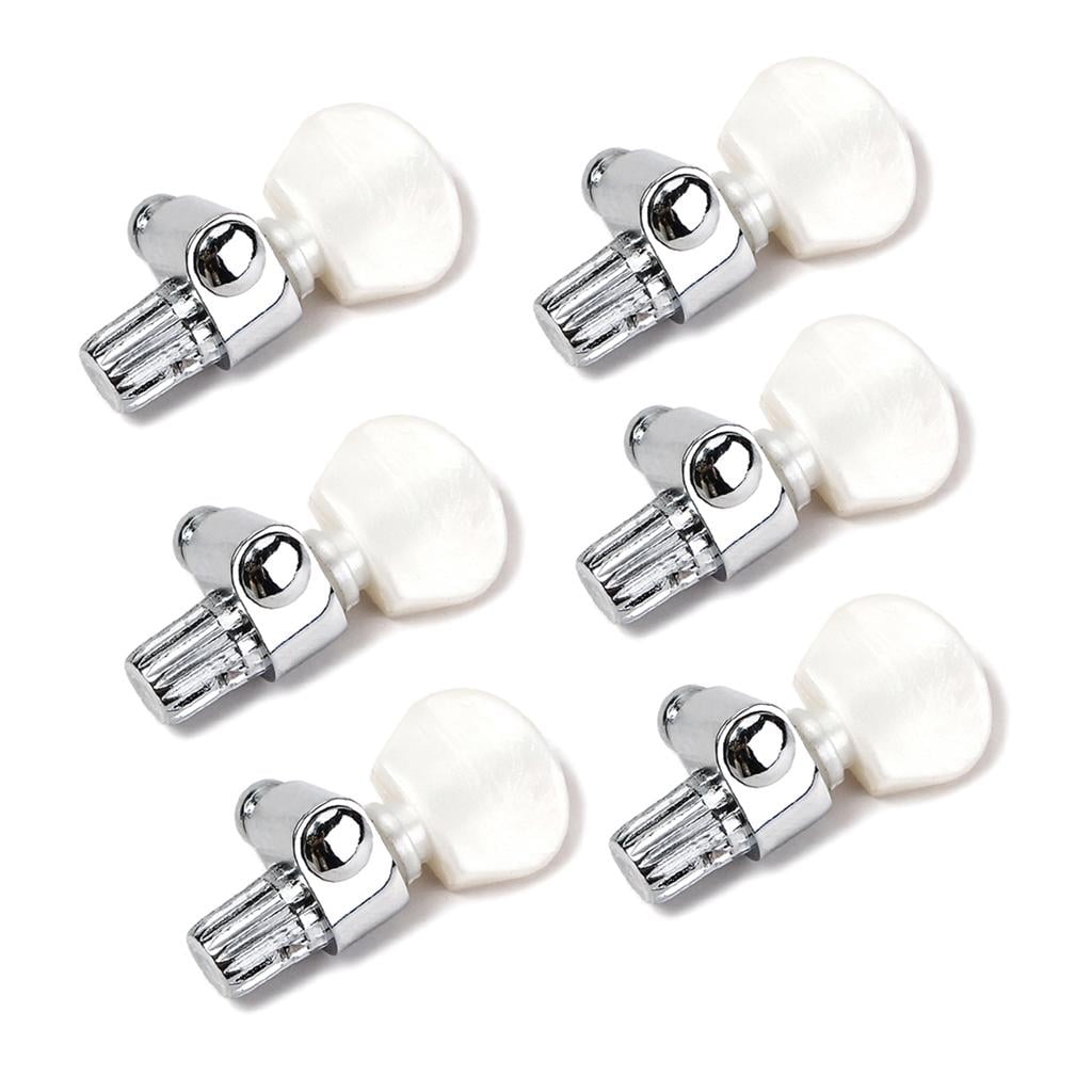 LeeQinersw 6x 5th String Banjo Tuners Tuning Pegs Machine Heads Parts with Pearl Button