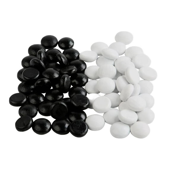 LeeQinersw 70 Pieces Go Board Playing Pieces Small Craft Chess Stones for Go Games Strategy