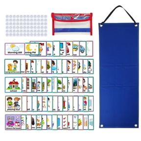 LeeQinersw 70 Pieces Visual Schedule Cards for Kids Home Chore Chart Routine Cards Learning