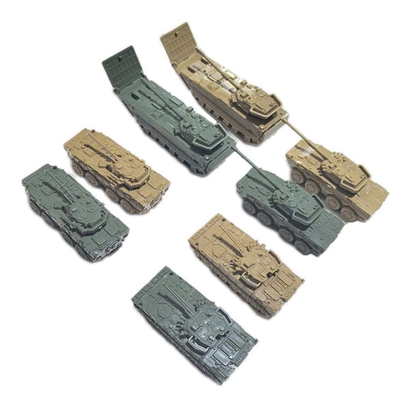LeeQinersw 8 Pieces Tank Model Building Kit 1/144 DIY Assembly for Children Boys Adults