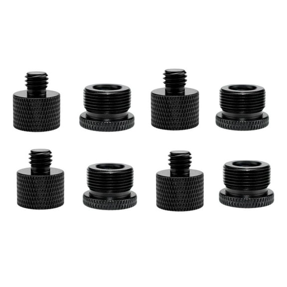 LeeQinersw 8Pcs Mic Stand Adapter Universal Screw Adapter Thread for Microphone Stand