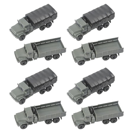 LeeQinersw 8x 1:72 Scale Transport Truck Model Display for Tabletop Gifts Unisex