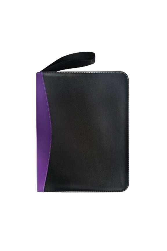 9 Pockets Trading Card Binder 360 Side Loading Pockets for Gaming Cards Football violet