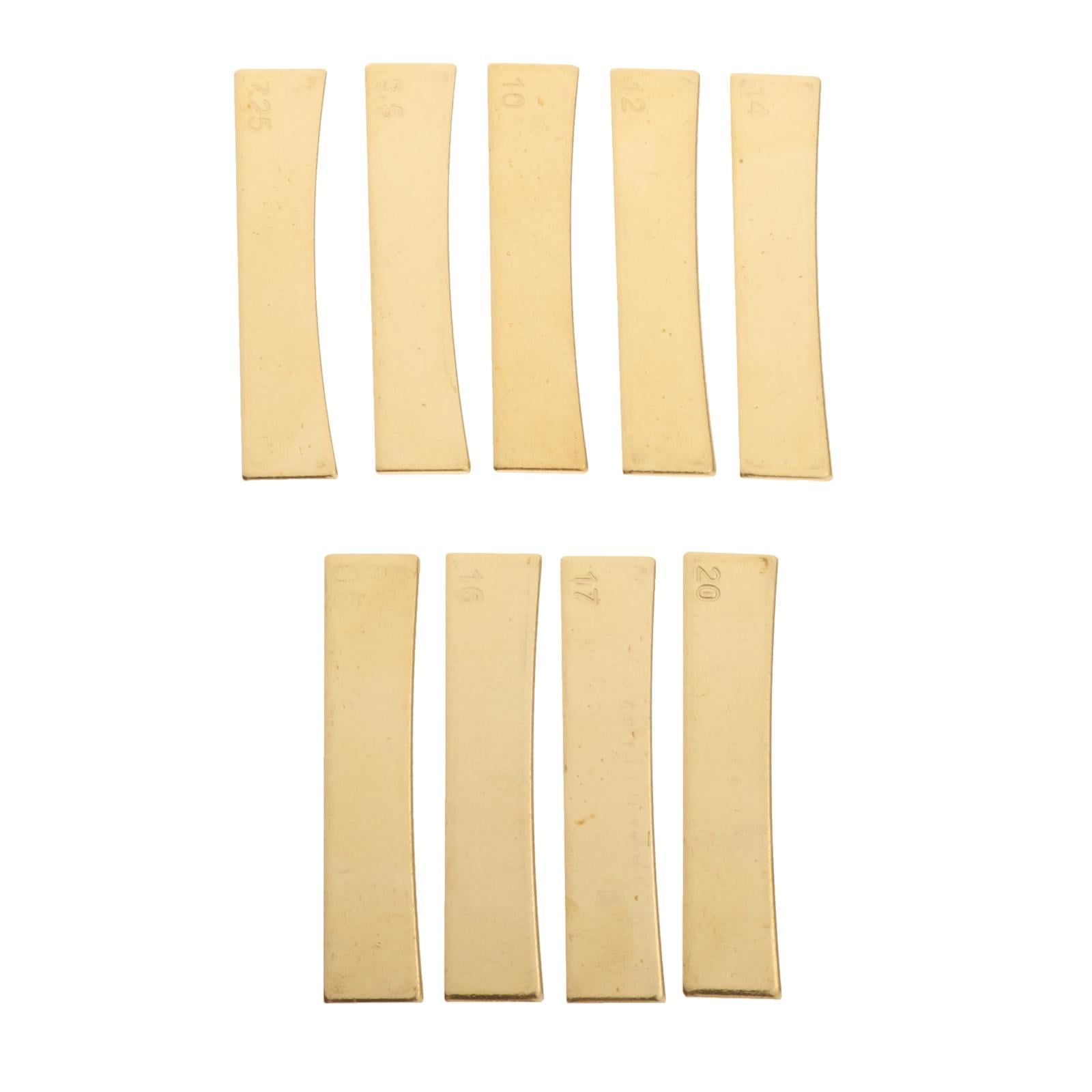 LeeQinersw 9 Radius Brass Fingerboard Fret Press Inserts for Electric Guitar Bass 7.25,9.5,10,12,14,15,16,17,20