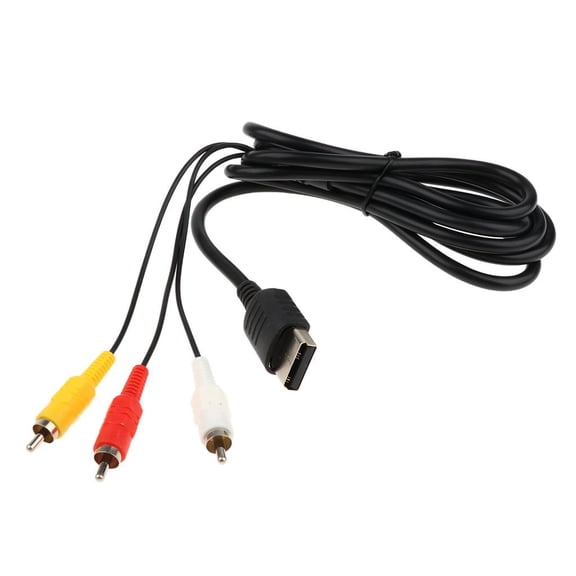 LeeQinersw AV Composite Cable For Sega Dreamcast Audio Video Cord TV Adapter Wire 6ft Pure
