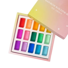 LeeQinersw Acrylic Block Acrylic Rainbow Building Blocks Construction Building Crystal Cube 15Pcs