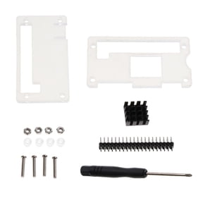 LeeQinersw Acrylic Case+Heatsink+GPIO 40Pin Connector+Screwdriver for Raspberry Pi Zero