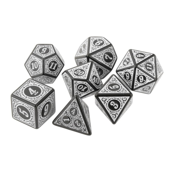 LeeQinersw Acrylic Dice Set DND RPG Role Playing Dragon Table Board Game Club Party