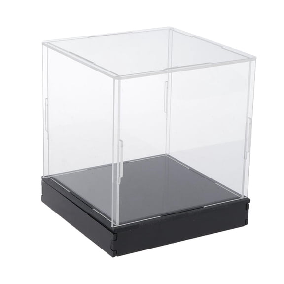 LeeQinersw Acrylic Display Box Multipurpose for Miniature Figurines Model Bedroom 10cmx10cmx10cm