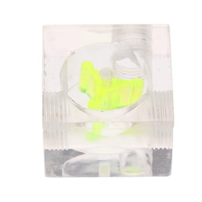 LeeQinersw Acrylic flow Meter Indicator G1/4 Threaded For Liquid Water Cooling 3Ways #1 Green