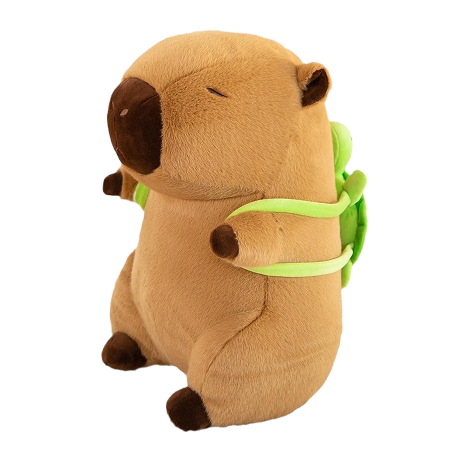 LeeQinersw Adorable Cartoon Plush Figure Capybara Handmade Soft Rodent Plush Pillow for New 45cm