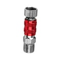thumbnail image 1 of LeeQinersw Airbrush Quick Connect Accessories Male and Female Connection for Air Compressor 1/8 in Replacement Fittings Coupler Coupling No Valve Red, 1 of 9