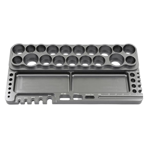 LeeQinersw Alloy RC Maintenance Tools Holder Screwdriver Organizer Socket Seat Base Plate
